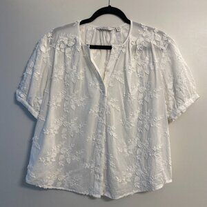 & Other Stories Floral Appliqué Blouse